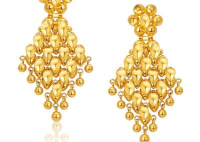 Nivara Yellow Gold Earrings Narenkumar Jewellers