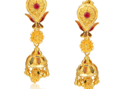 Traditional Gold Earrings Narenkumar Jewellers
