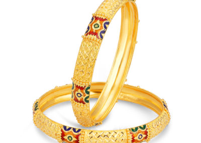 Exquisite Gold Bangle Design Narenkumar Jewellers