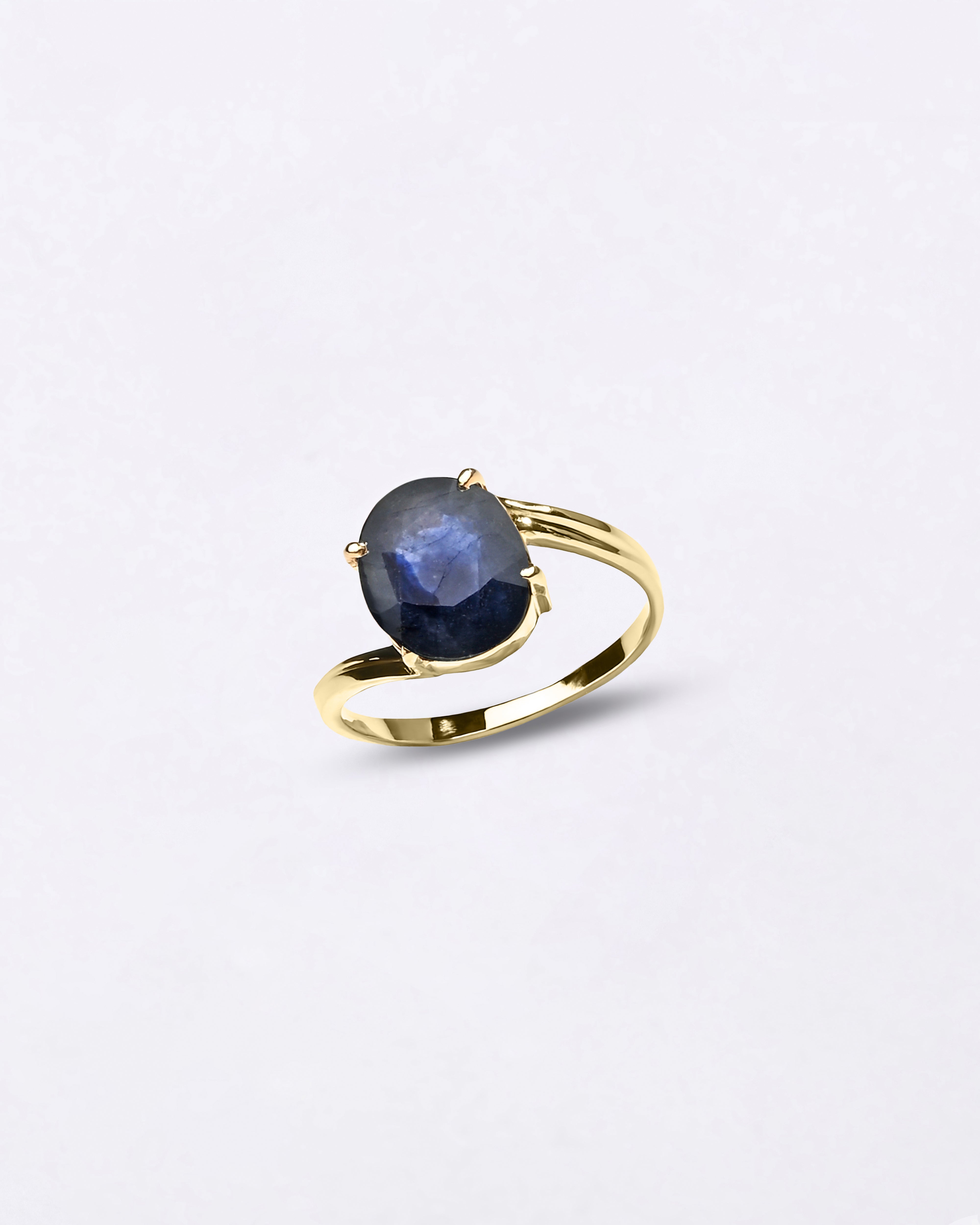 Myra Gems blue sapphire ring in gold
