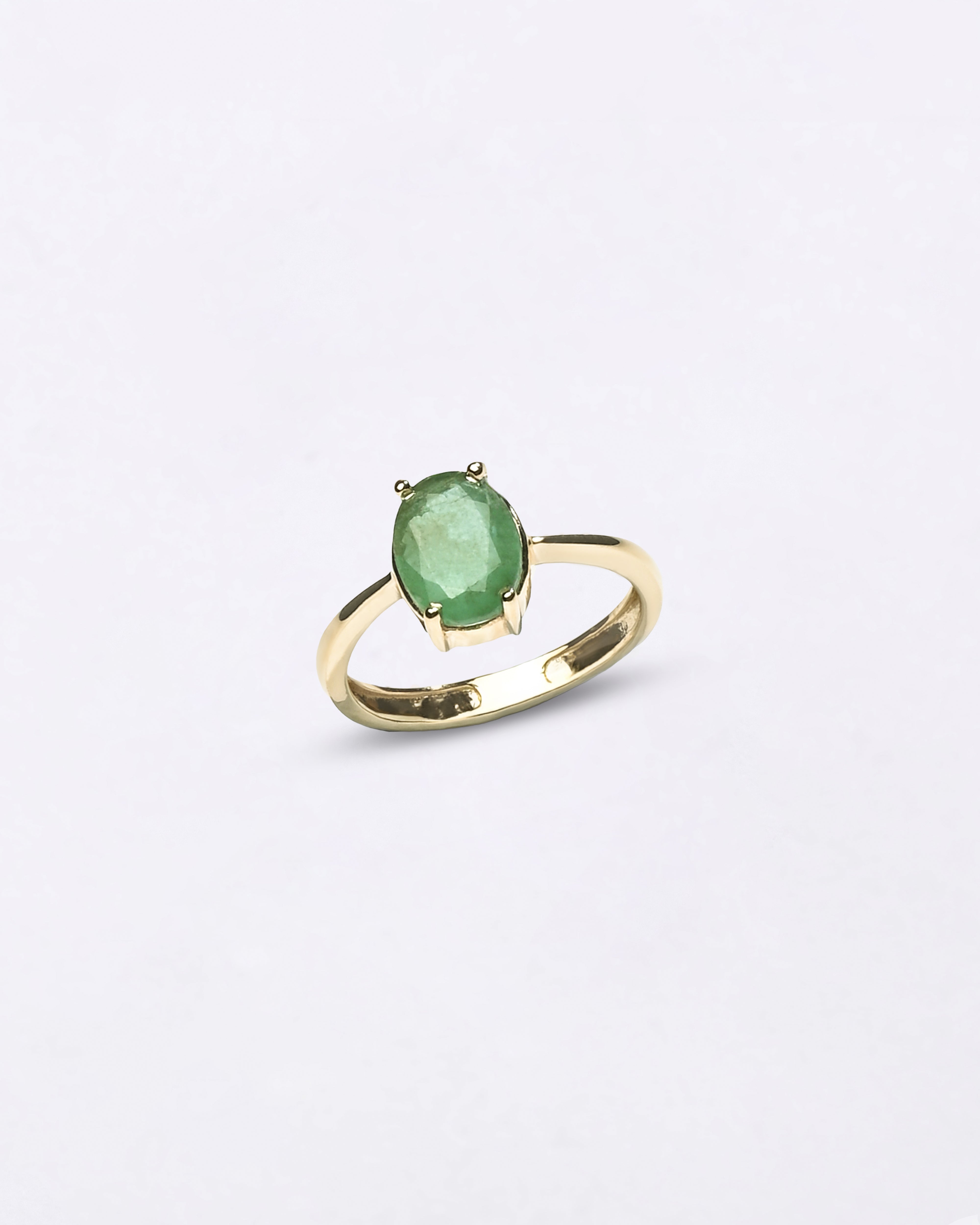 Myra Gems emerald ring in gold