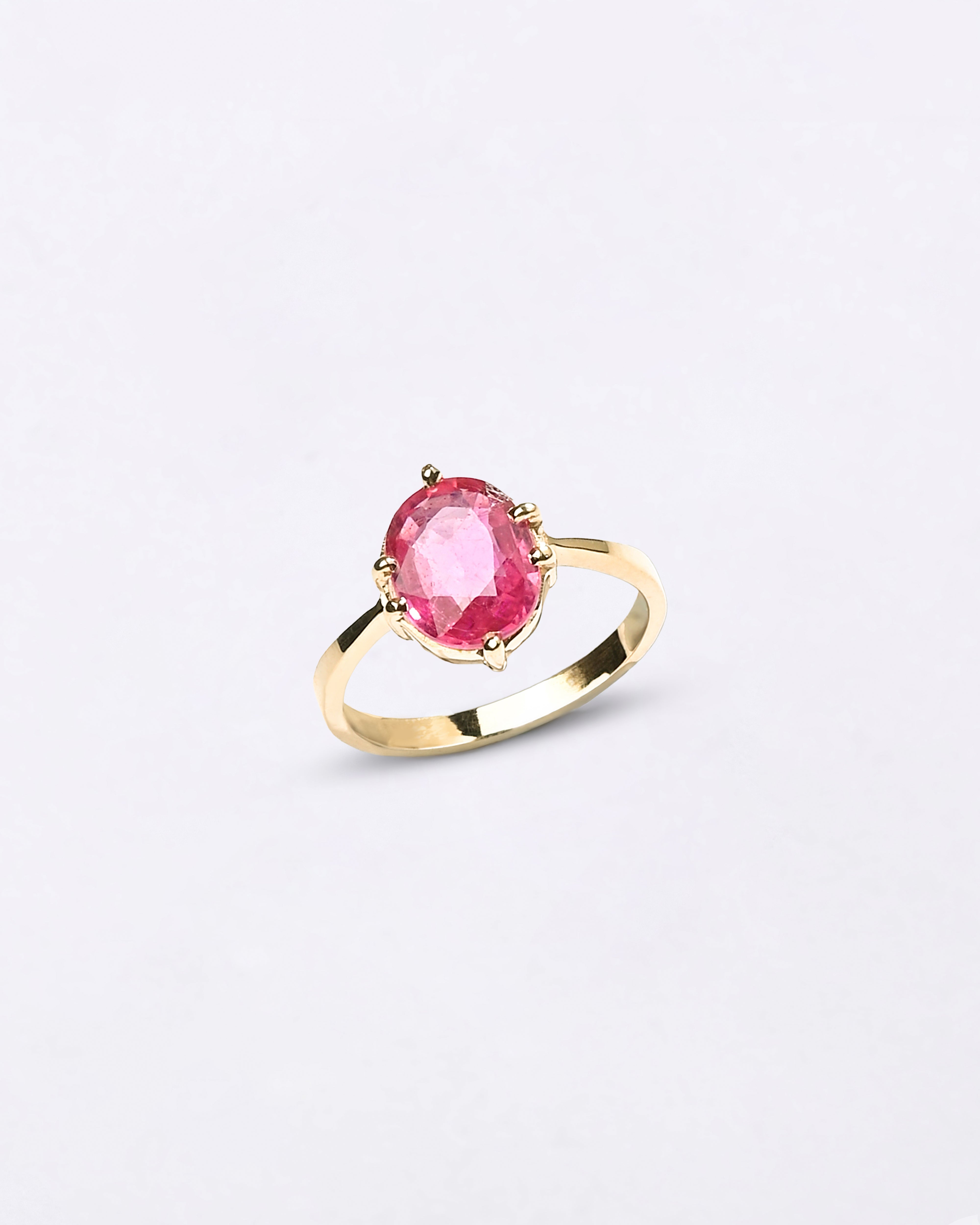 Myra Gems ruby ring in gold