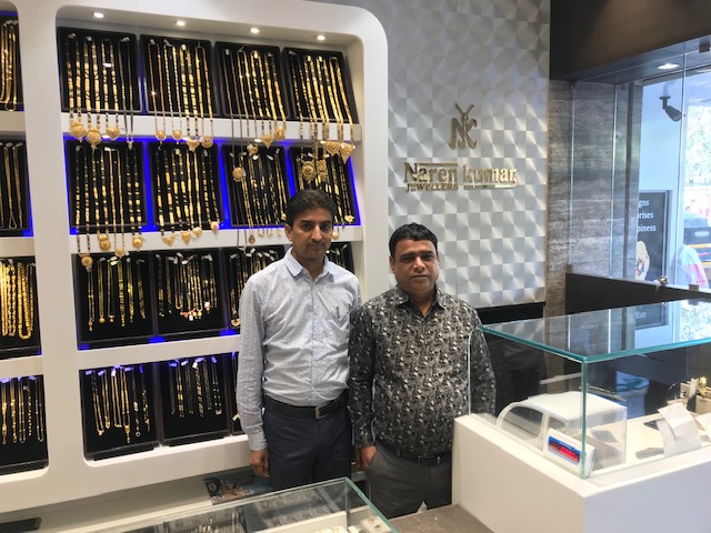 Inside a Narenkumar Jewellers showroom