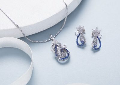 Designer Diamond Pendant Set